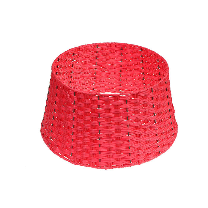Basketweave Tree Collars Available in Red and Grey