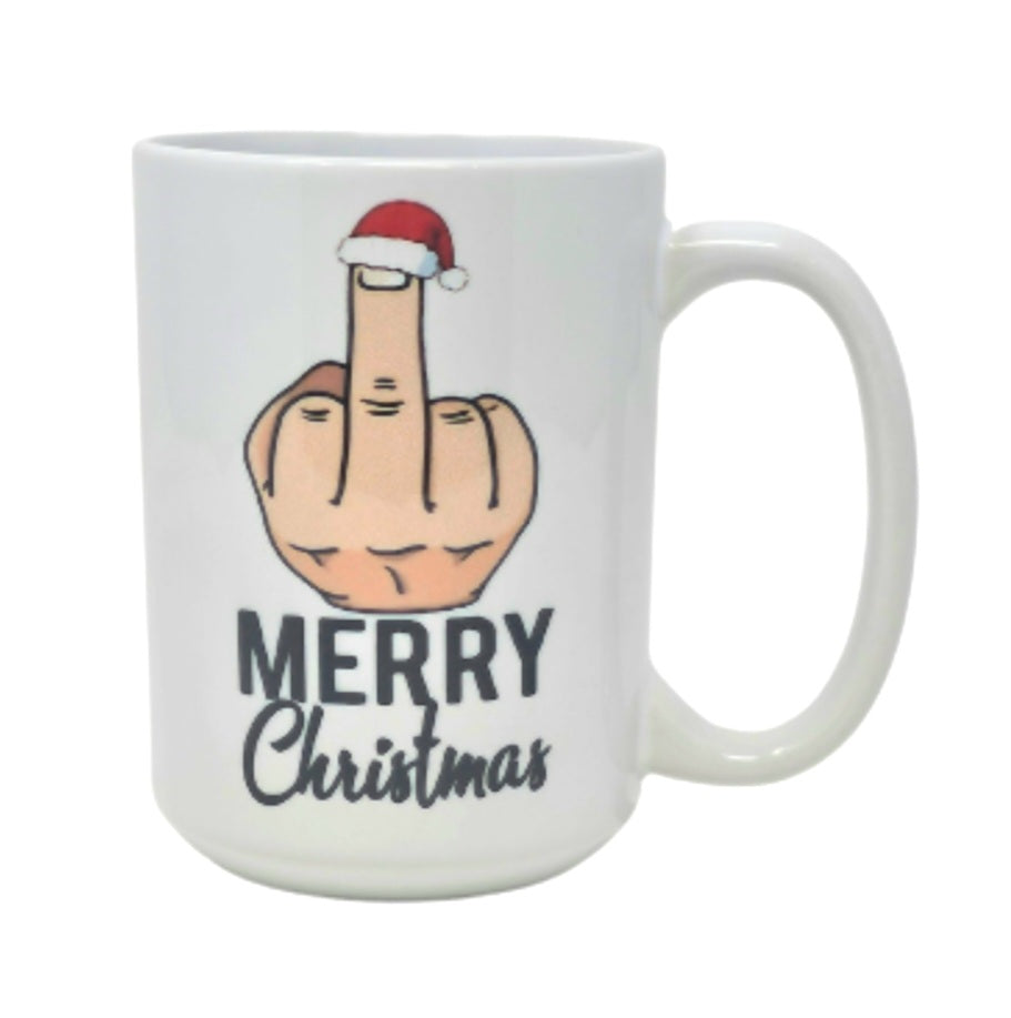 Merry Christmas Middle Finger Mug