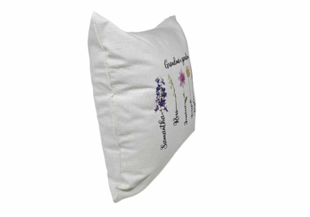 Custom Grandma's Garden Birth Flower Pillow