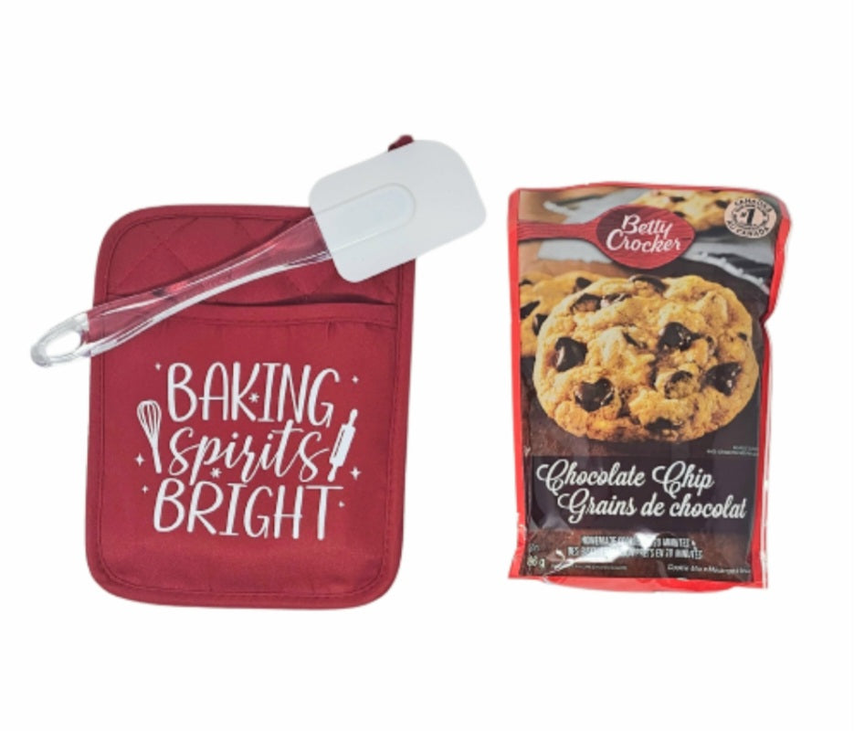 Christmas Cookie Mix Pot Holder Gift Set