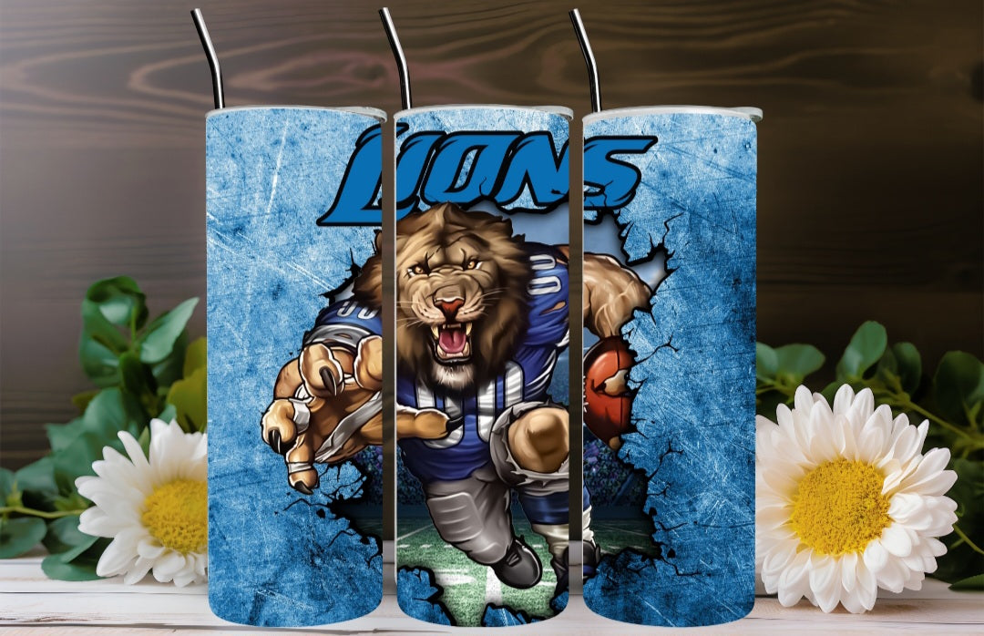 Detroit Lions Insulated Tumbler With Straw