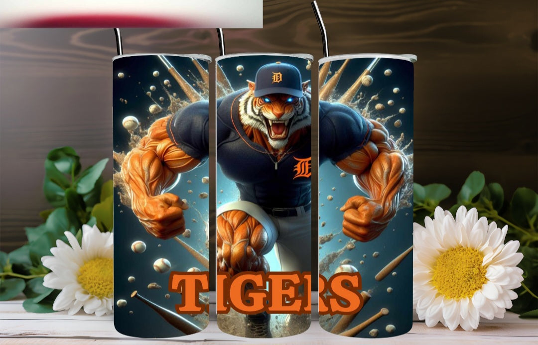 Detroit Tigers Insulated Tumbler With Straw