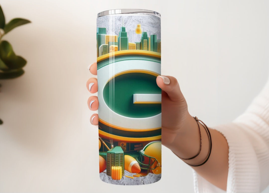 Green Bay Packers Insulated Tumbler With Straw