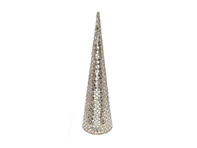 18″ Cone Tree Champagne Diamond