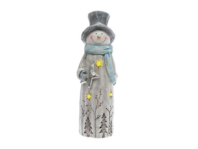 Christmas Led Magnesia Snowman Holding Star