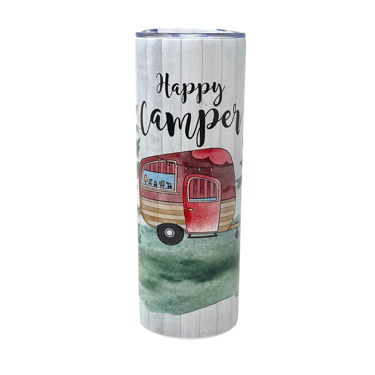 Happy Camper Insulated Tumbler With Straw