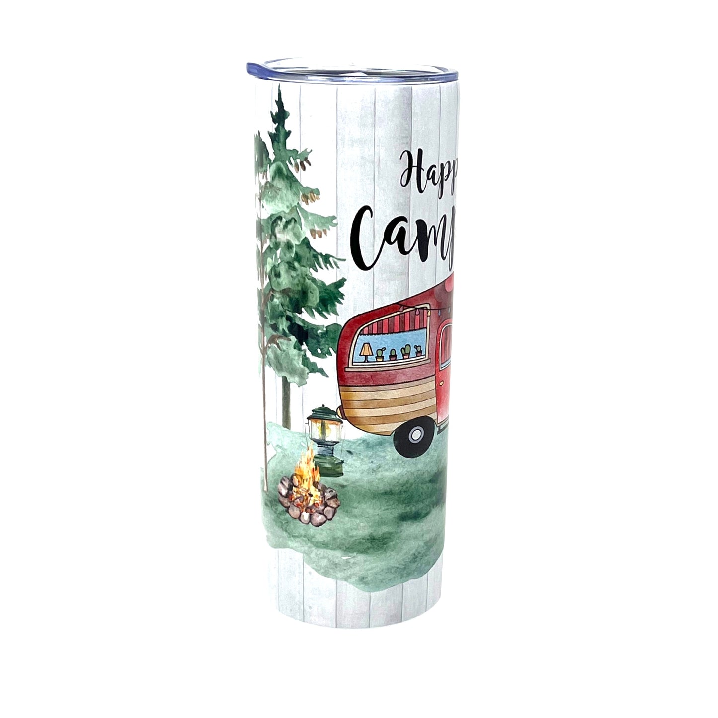 Happy Camper Insulated Tumbler With Straw