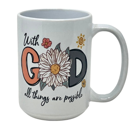 With God All Things Are Possible Mug