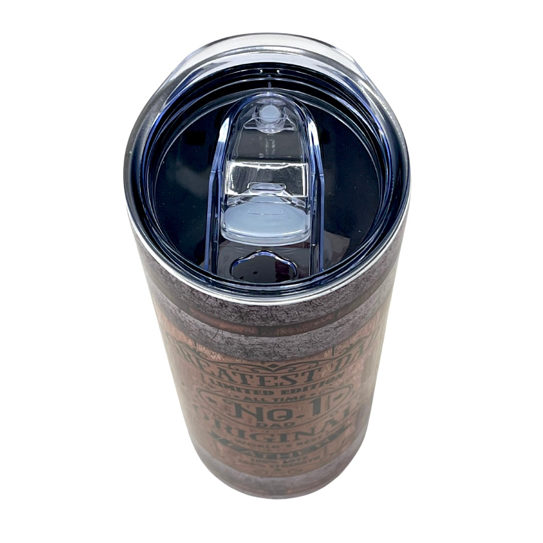 Greatest Dad Stainless Steel Insulated Tumbler With Straw