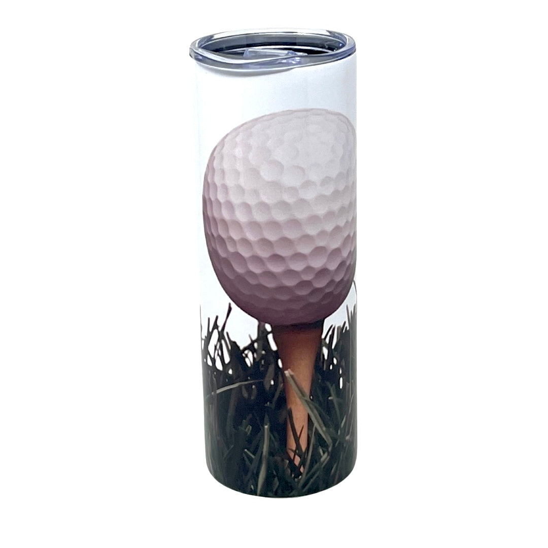 Eat Sleep Golf Repeat Stainless Steel Tumbler With Straw