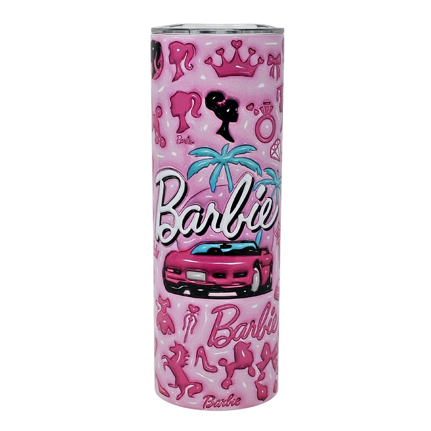 Dark Pink Barbie Insulated Tumbler With Straw