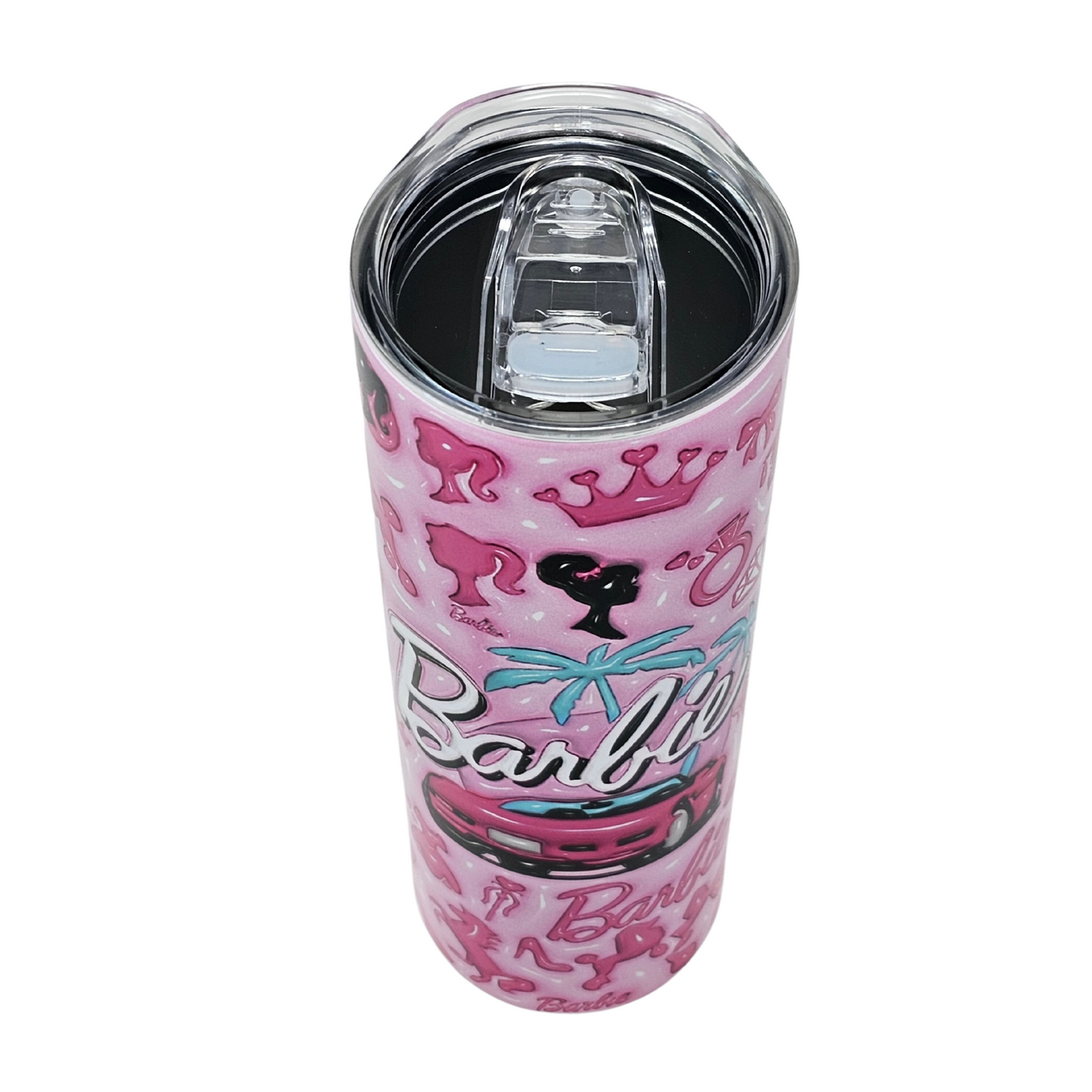 Dark Pink Barbie Insulated Tumbler With Straw