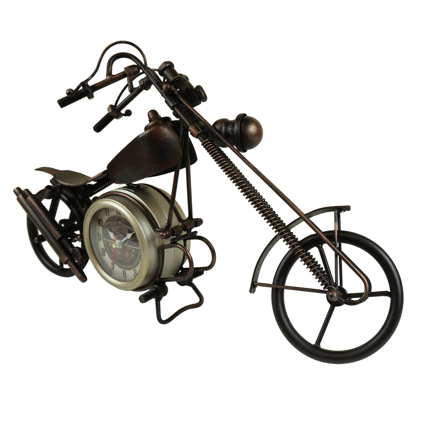 Classic Metal Motorcycle Table Clock
