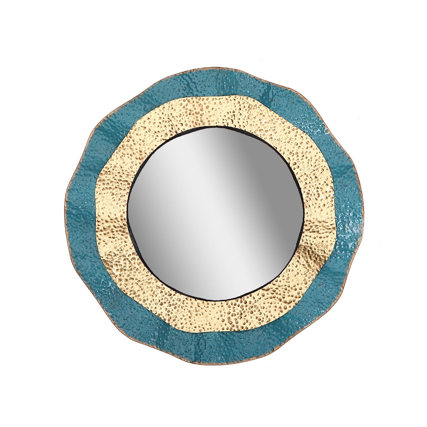 Kai Metal Round Decorative Wall Mirror