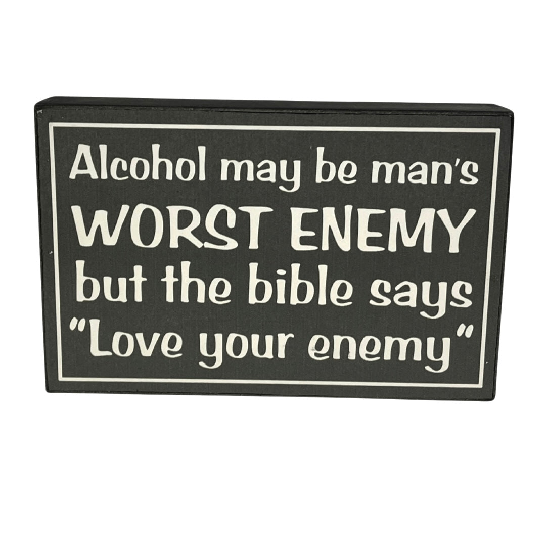 Wooden Signs For Beer, Wine Drinker