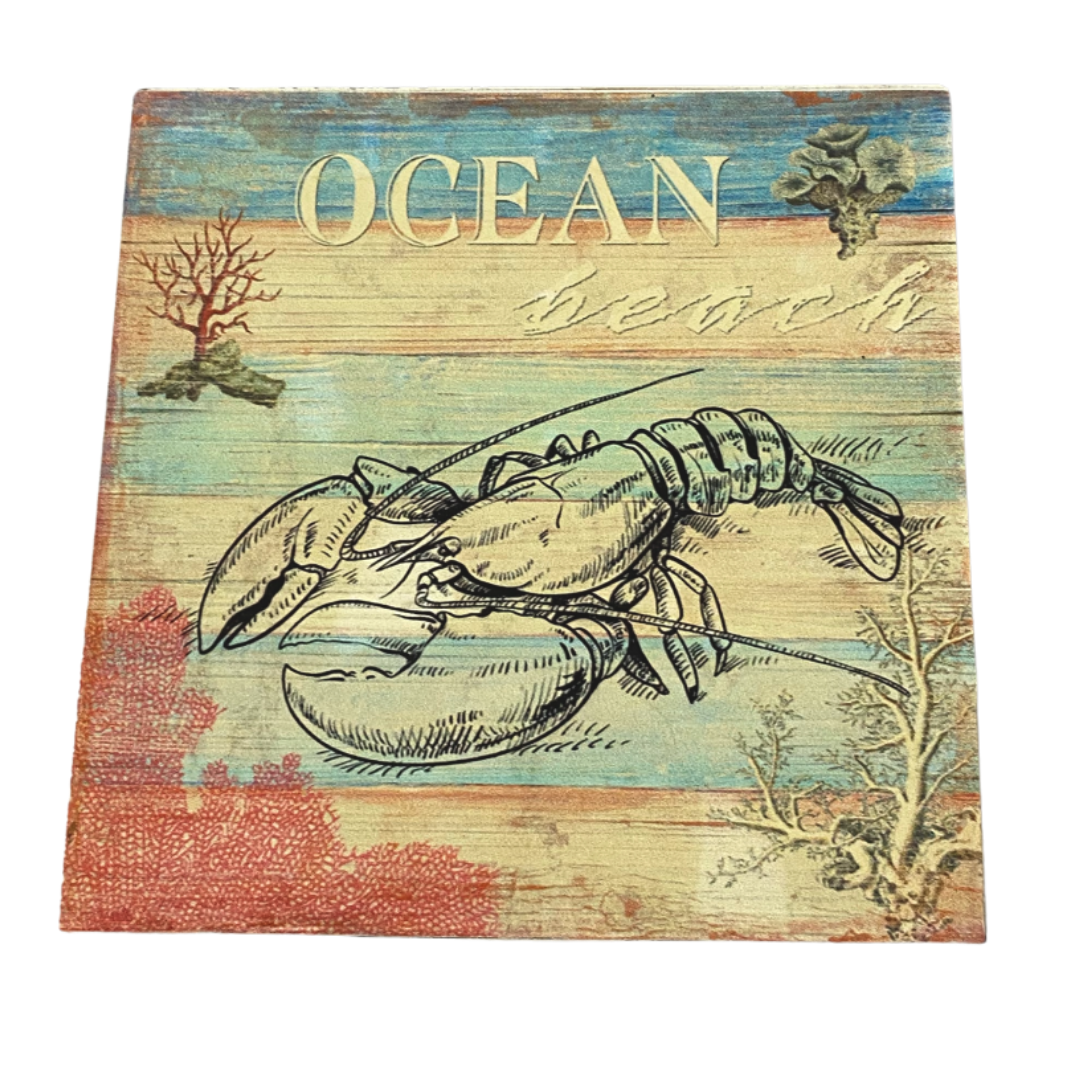 Ocean Beach Coaster Set With Box