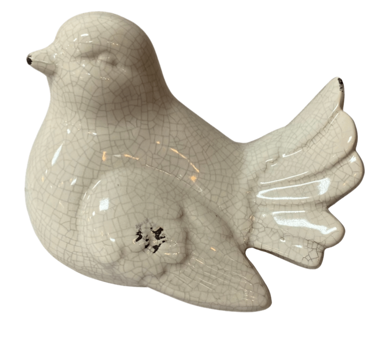 White Crackle Bird