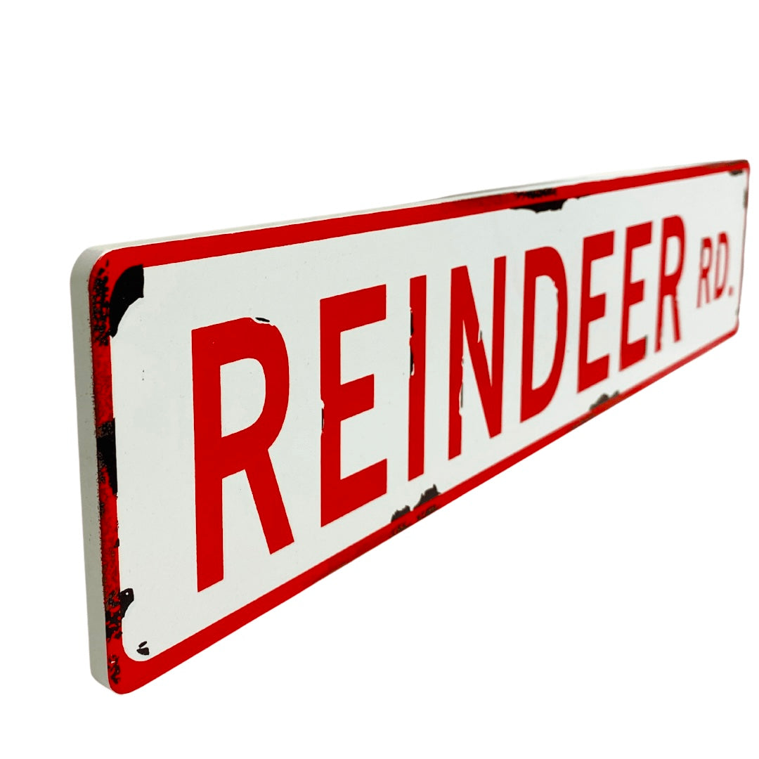 Reindeer Road Sign