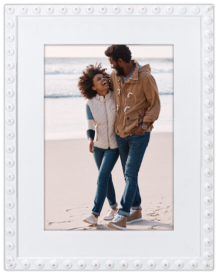 8x10 White Bead Photo Frame