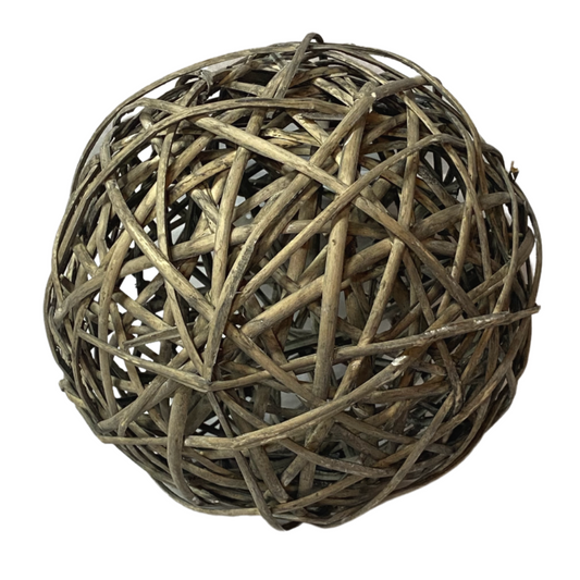 XL Brown Willow Ball Decor
