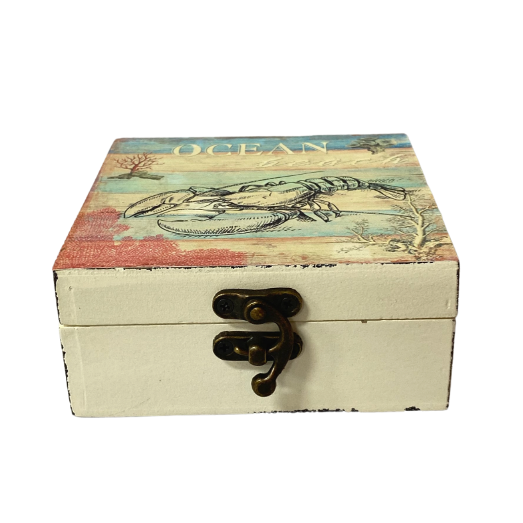 Ocean Beach Coaster Set With Box