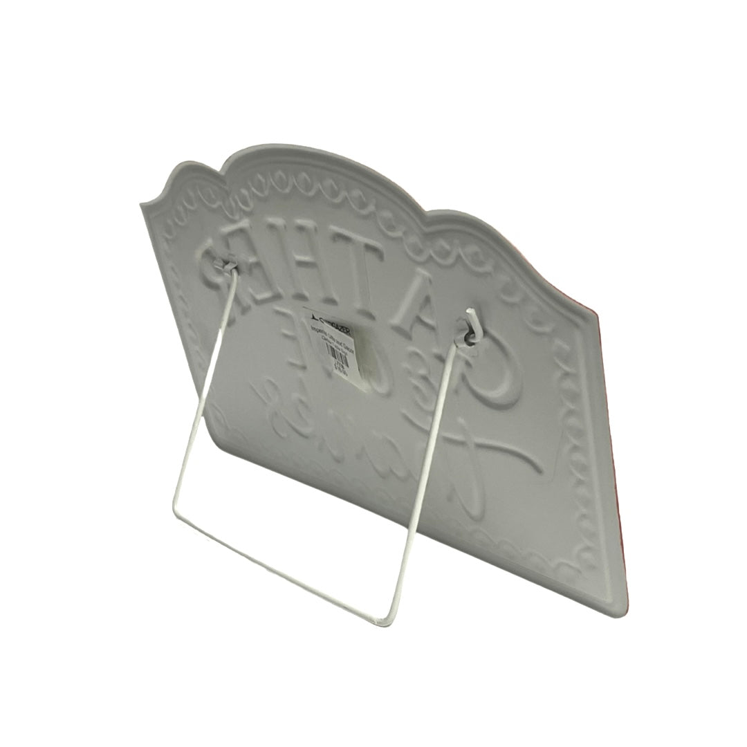 Gather & Give Thanks Metal Standing Sign