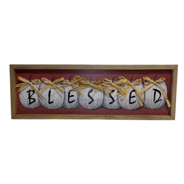 Blessed Wall Art With Ribbon