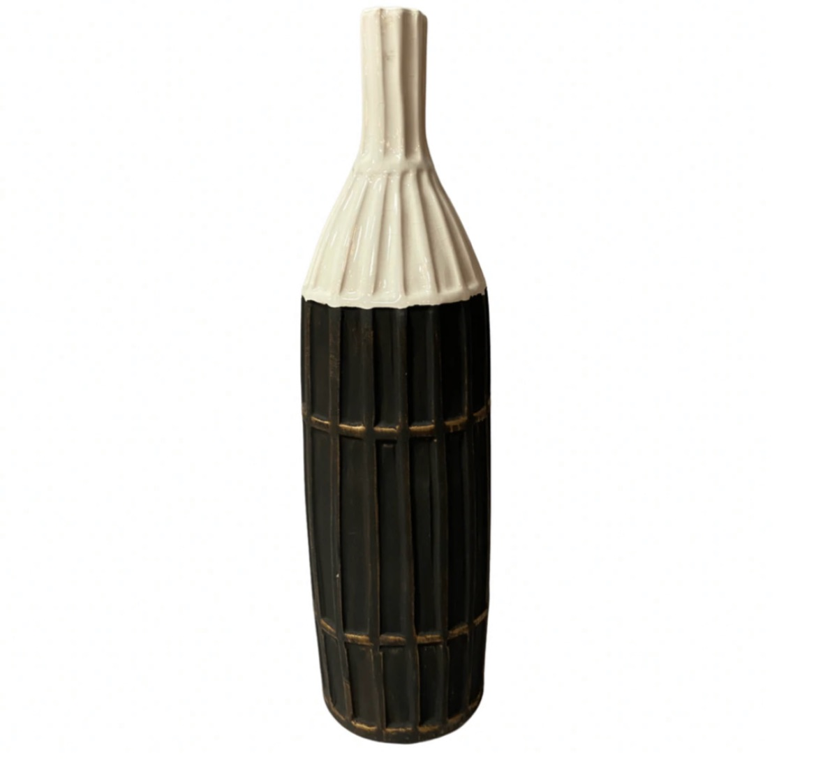 Oubre Bottle Ceramic Vases Available in 2 Sizes