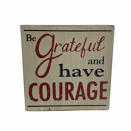 Be Grateful Wooden Sign