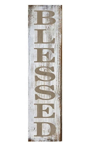 Blessed Vintage Wooden Sign