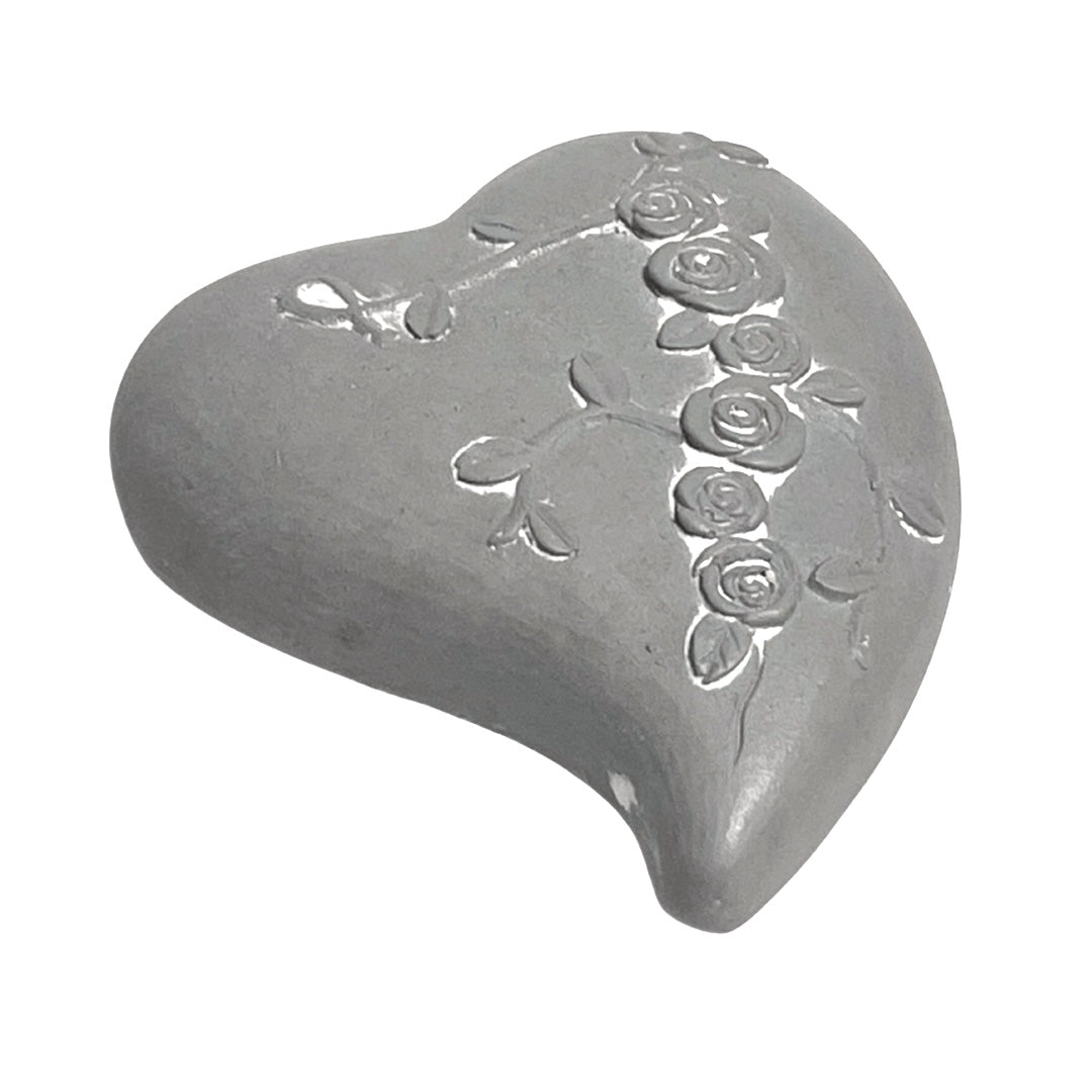 Grey Papier-mâché Heart