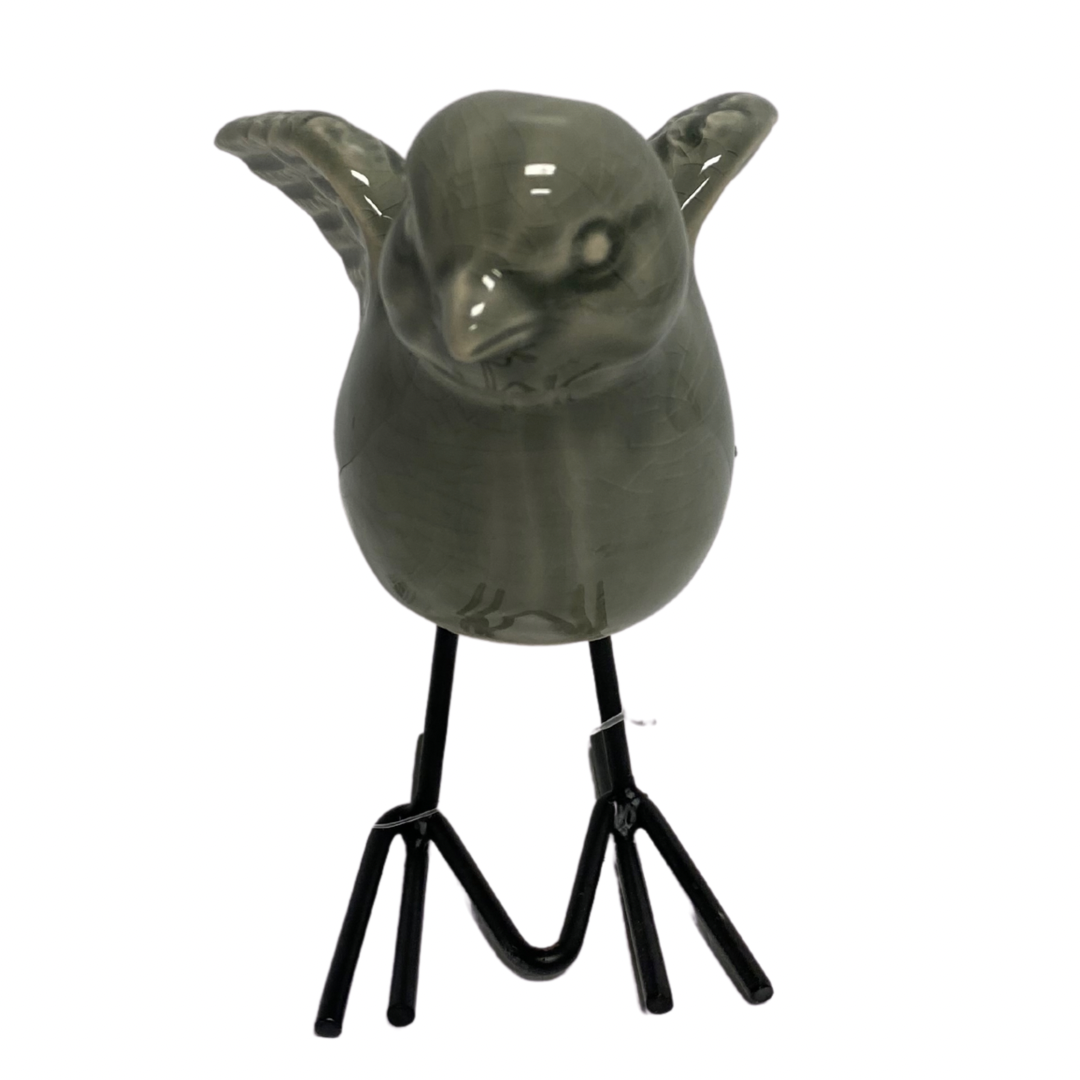 Grey Standing Ceramic Bird - Available in 2 Styles