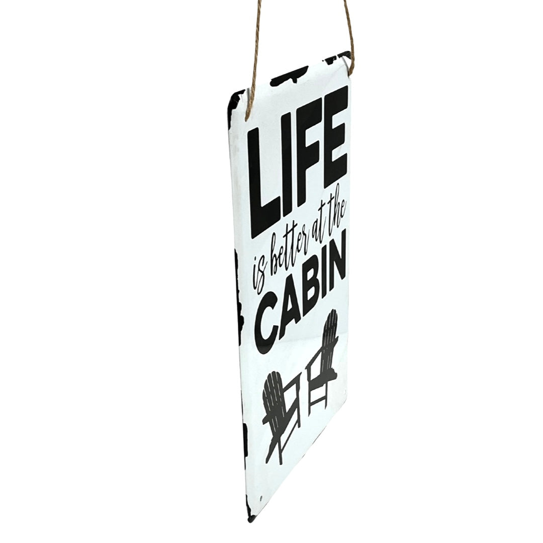 Cabin Metal Wall Art - Available in 4 Assorted Styles