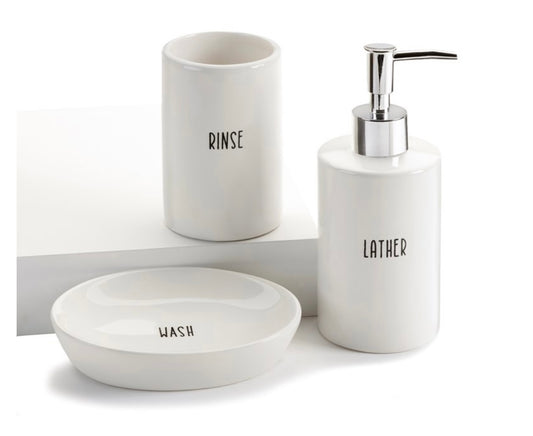 Ceramic Bathroom Set - Sold Individually
