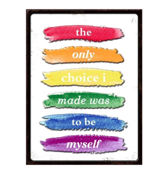 Only Choice Embossed Sign - Imperial Gifts And Decor