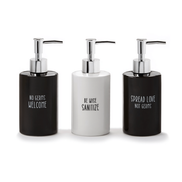 Soap/Lotion Dispensers - 3 Assorted Styles