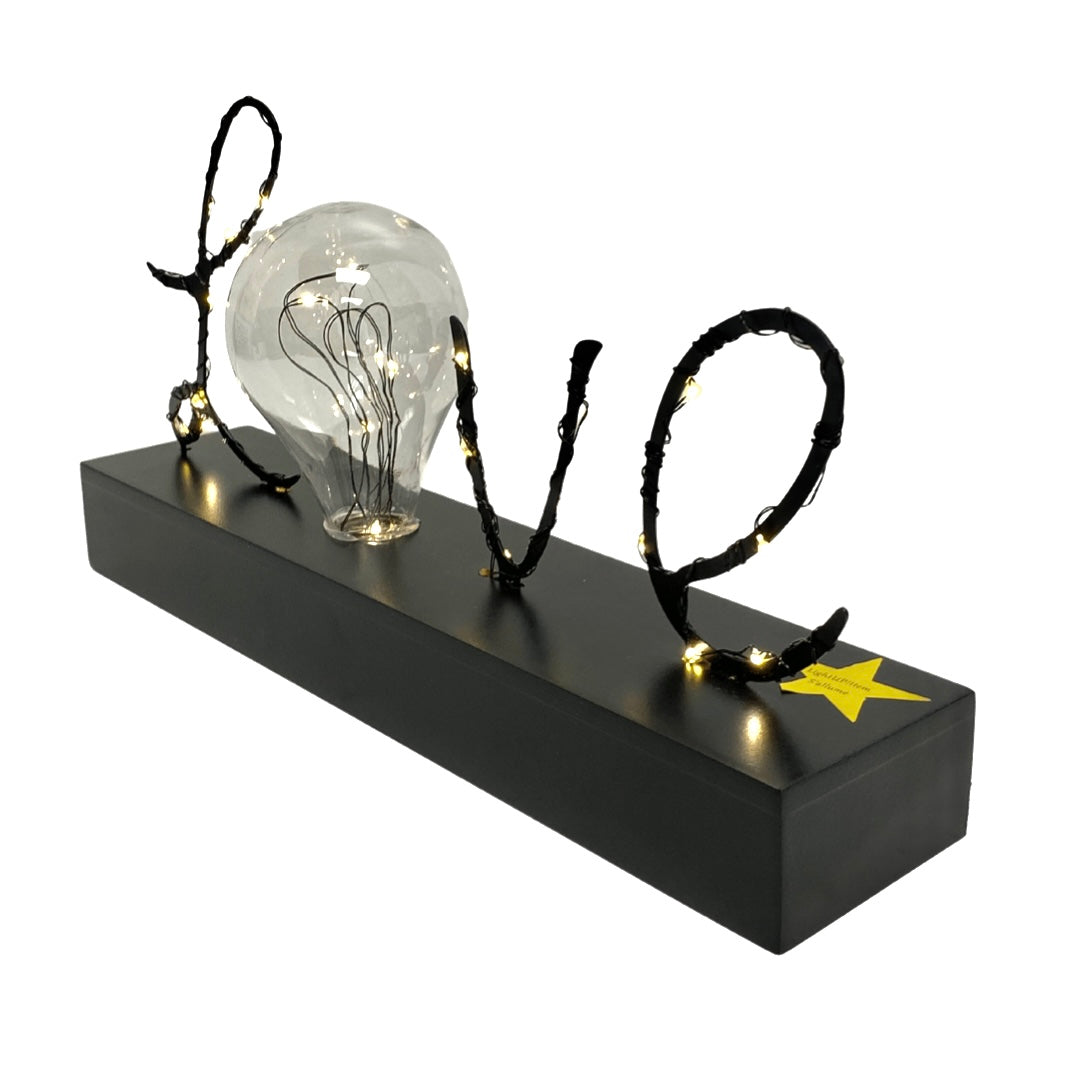 Led Black Love Decor
