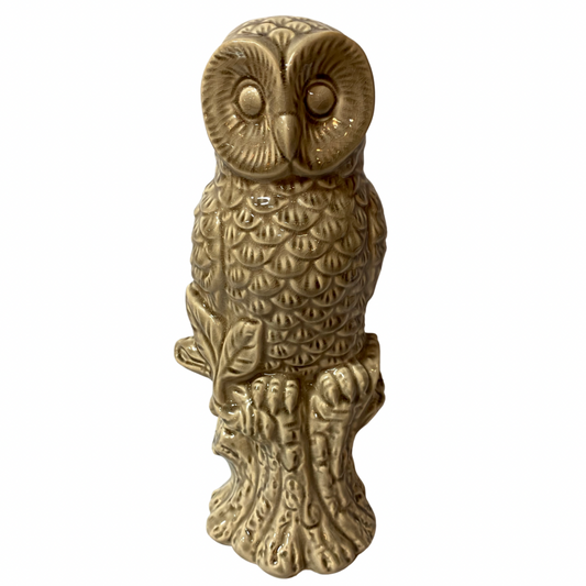 Light Brown Large Ceramic Owl