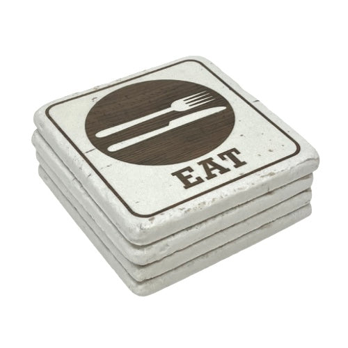 Eat Coaster Set - Set Of 4