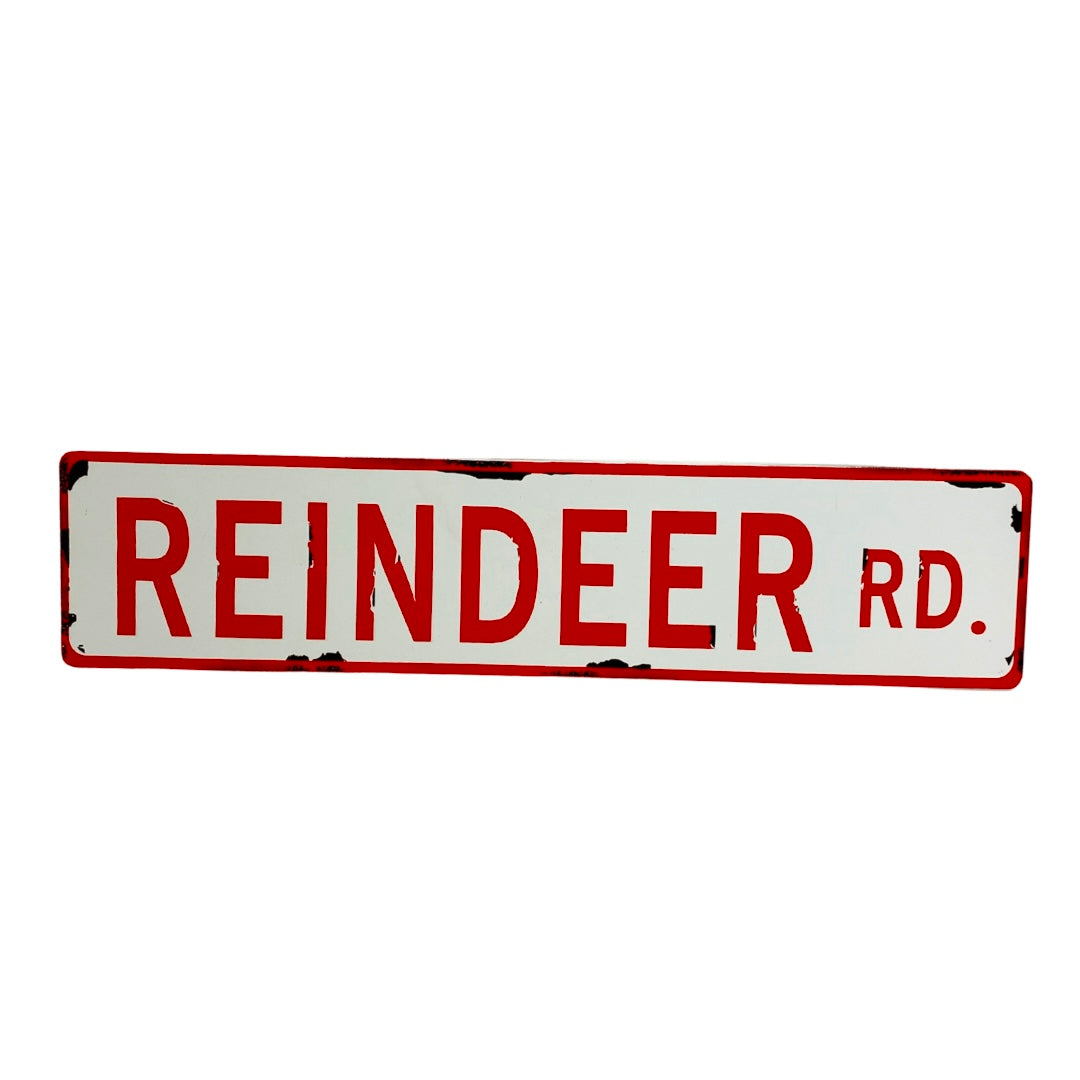 Reindeer Road Sign