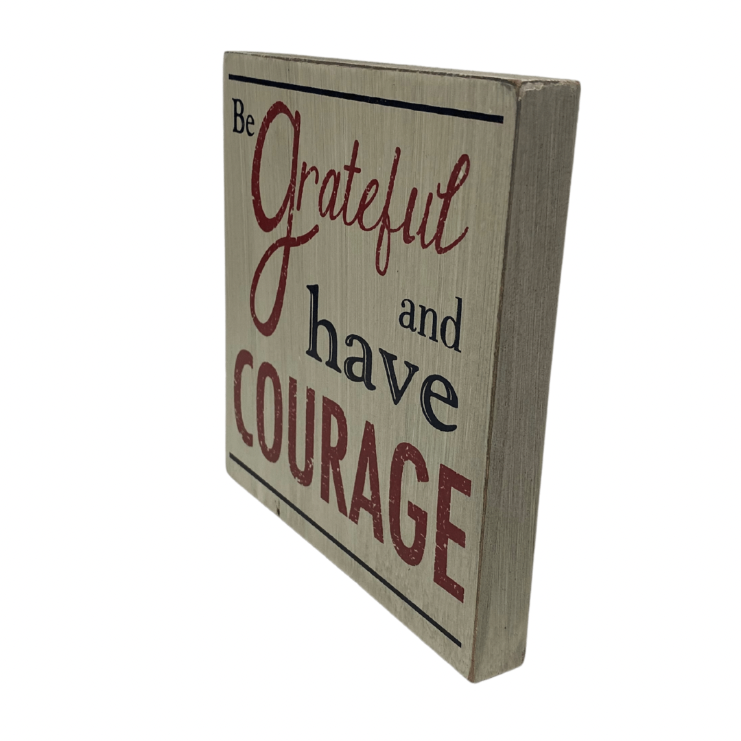 Be Grateful Wooden Sign