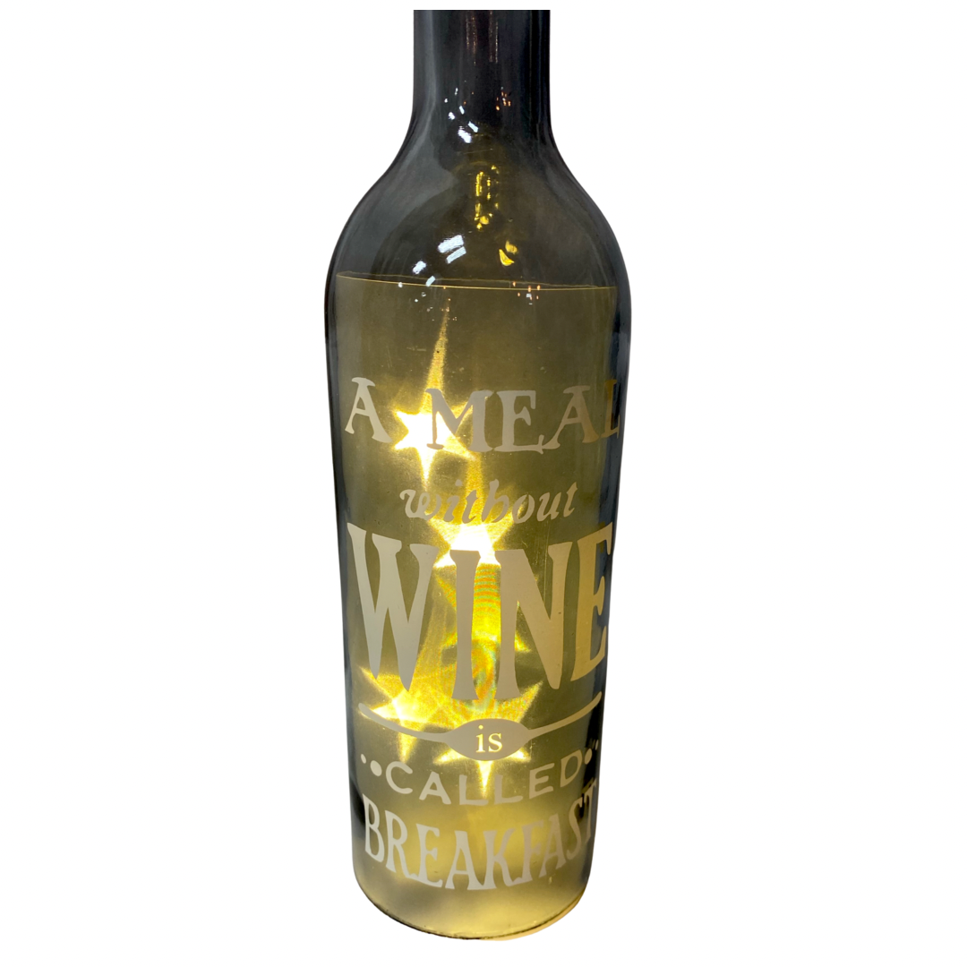 A Meal Without Wine LED Bottle