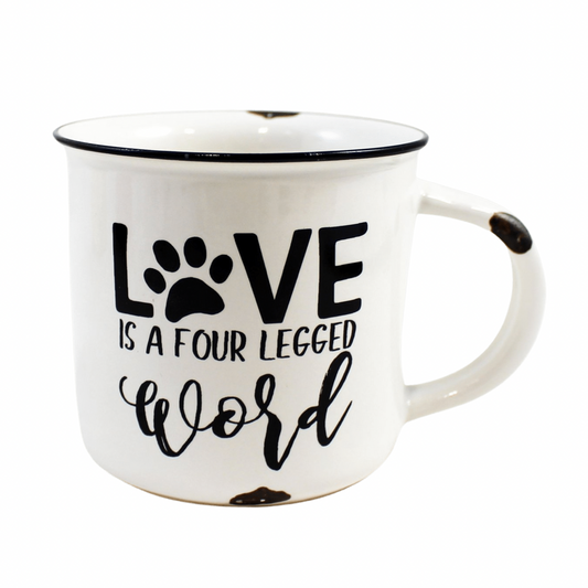 Four Legged Word Ceramic Mug