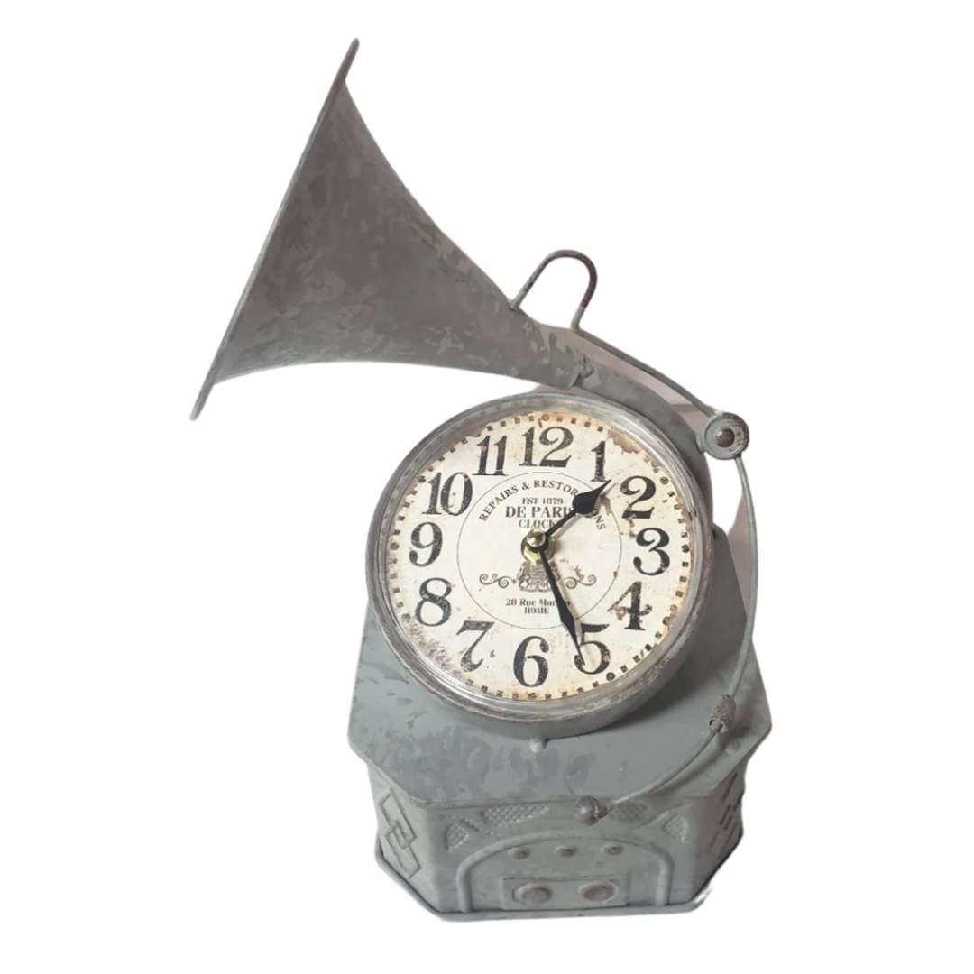 Buy Gramaphone Table Clock For Music Lovers Windsor