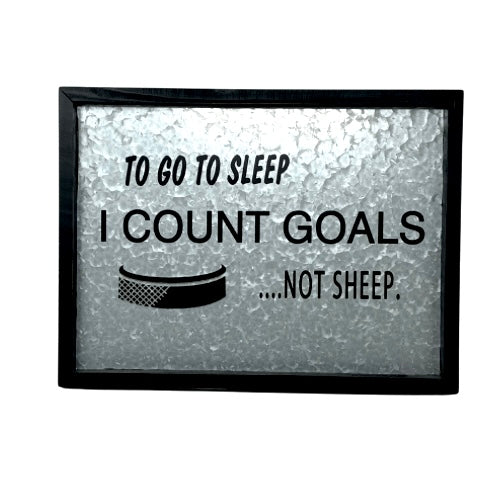 Count Goals Hockey Sign