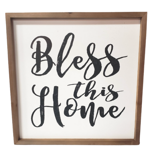 Bless This Home Sign