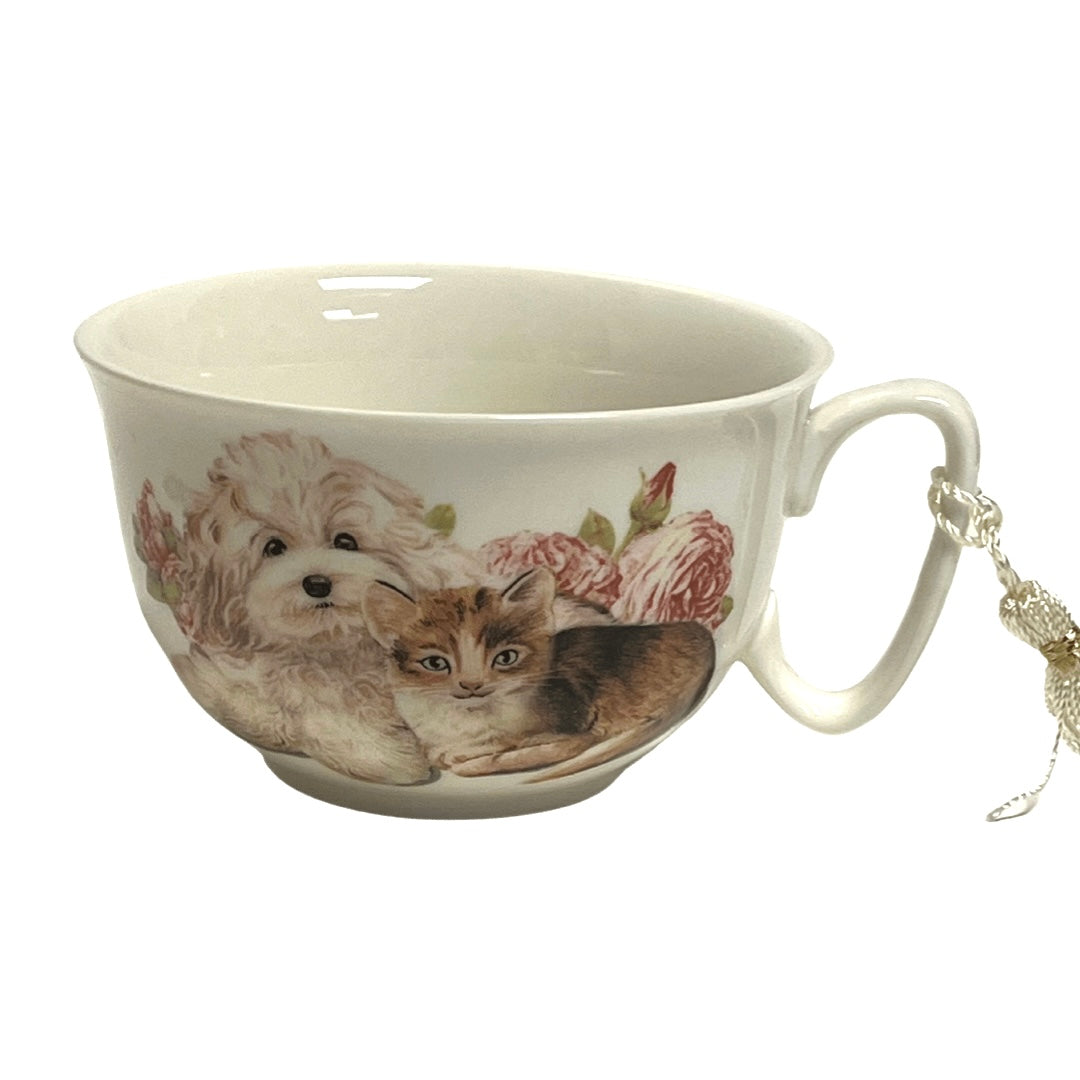 Dog & Cat Cappuccino/Saucer Gift Box Set