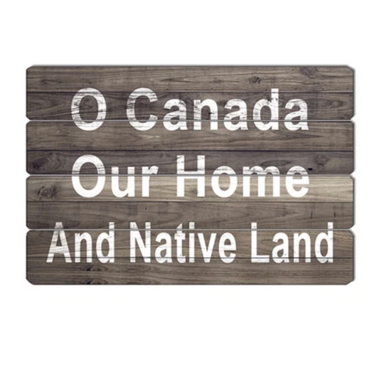 O’Canada Vintage Wooden Sign