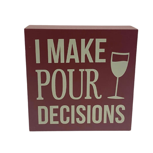 wooden block for wine lovers