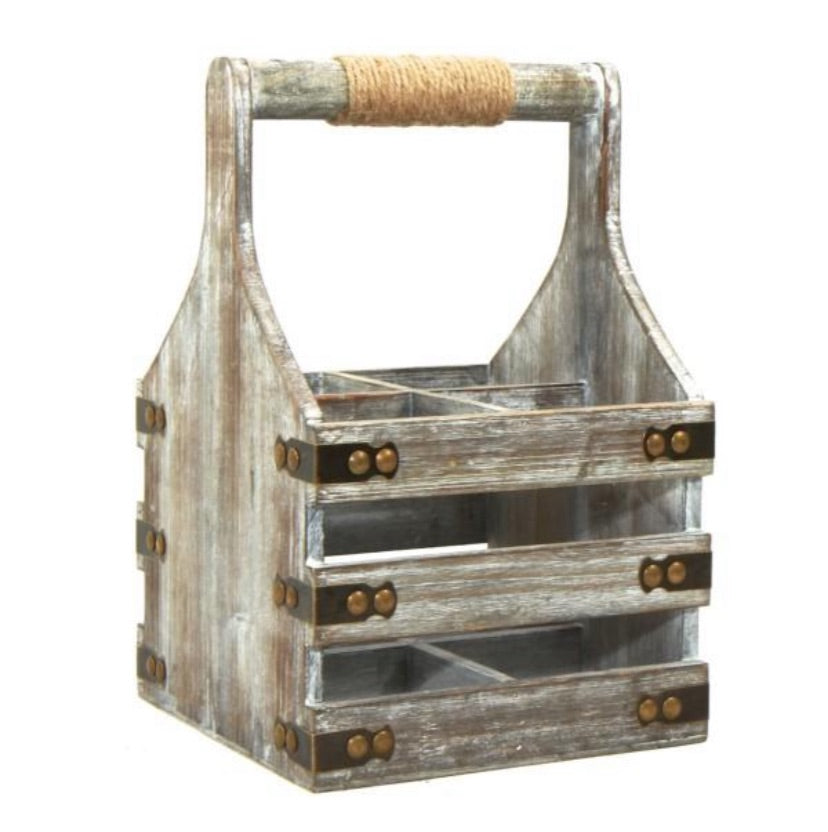 4 Bottle Wooden Wine Crate